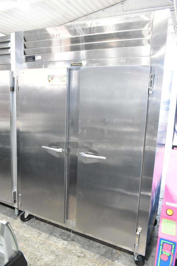 2019 Traulsen ALT232WUT-FHS-eS stainless steel 2-door commercial freezer with poly-coated racks, 115V, 1 Phase.