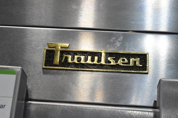 2019 Traulsen ALT232WUT-FHS-eS stainless steel commercial freezer with two doors, poly-coated racks. 115 volts, 1 phase.