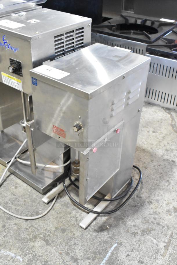 Flavor Fantasia MR-7 stainless steel commercial drink mixer, 115V, 1 phase, countertop model, used condition.
