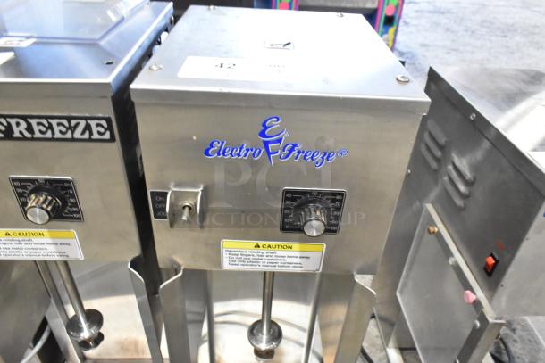 Electro Freeze HDM-75A-1 stainless steel commercial drink mixer, 115V, 1 phase. Features control dial, caution label.