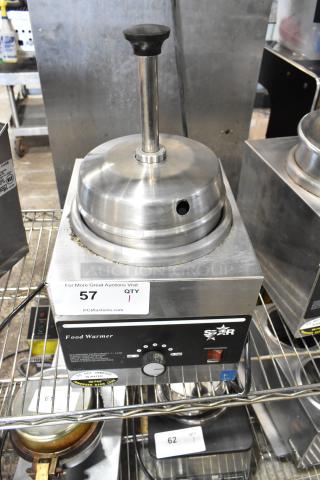 Star 3W3A-HS stainless steel countertop warmer with pump top and control panel. Model 3W3A-HS. 120V, 1 phase.
