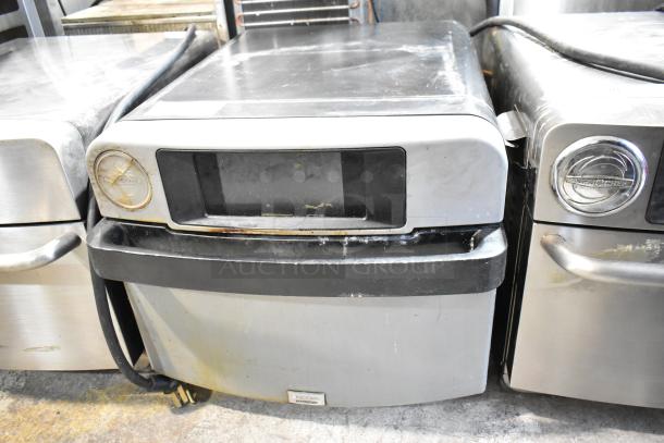 Turbochef Encore 2 rapid cook oven, electric, stainless steel, countertop, 208/240V, used condition with visible wear.
