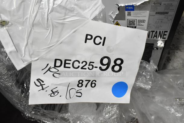 Avantco CAC-48 air curtain merchandiser with visible label; model 193CAC48B. Notable for scratch and dent condition.