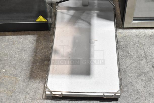 Hatco 413GRFFBL Glo-Ray food warmer, 12 3/4" x 24", heated base, overhead light, new scratch and dent, 120V, 1 phase.