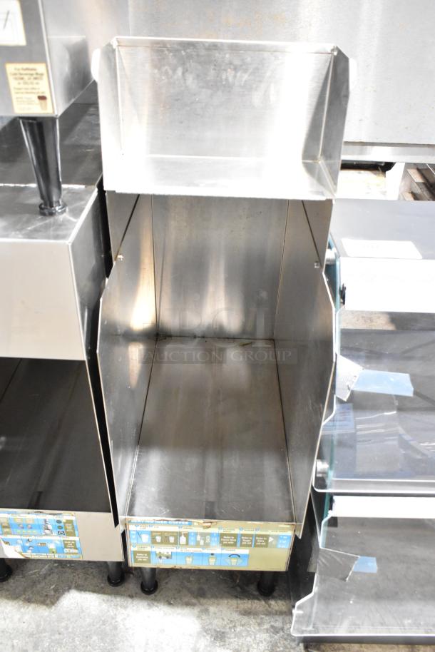 Bunn ICDD-3 Stainless Steel Commercial Countertop Reservoir, good condition, visible instructions label.