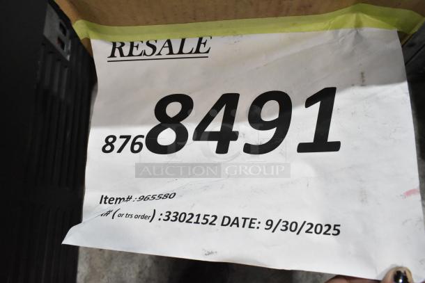 Vitamix 965580 Mix'n Mixer Advance, new scratch and dent, with program settings and soft ice cream agitator, 115V, tag showing resale info and date 9/30/2025.