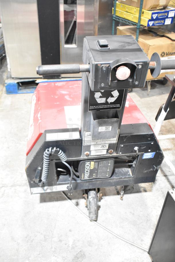 CartManager XD by Gatekeeper Systems, features include control handle, signage, and charger unit. Used condition, visible wear.