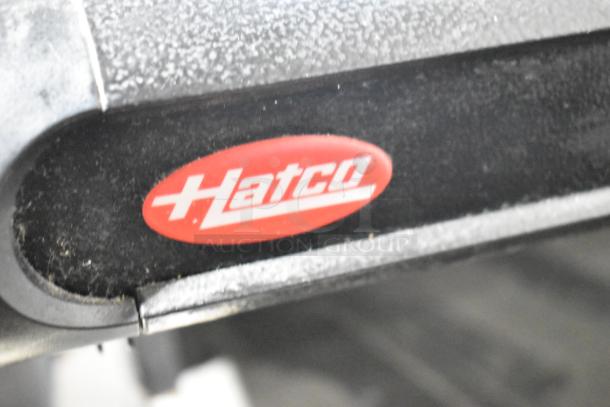 Hatco GR2SDH-36D commercial countertop merchandiser with visible logo, featuring 36" double shelf design, metal finish.