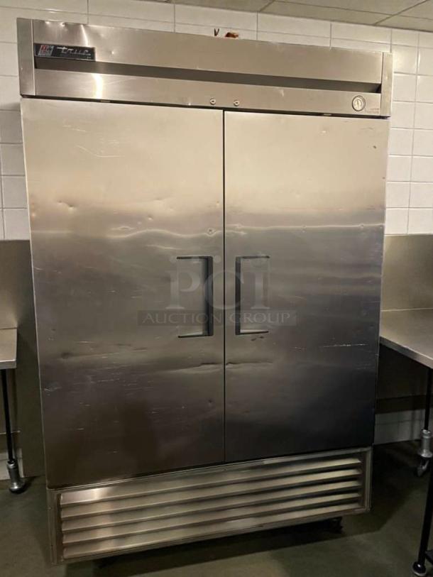 True T-49F commercial reach-in freezer, stainless steel, dual doors, premium condition, tested & working, 115V single phase.