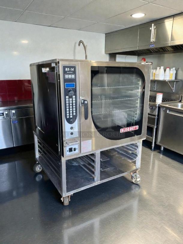 Blodgett BX-14 commercial electric convection oven in top-tier condition, 208V single phase, stainless steel, fully tested.