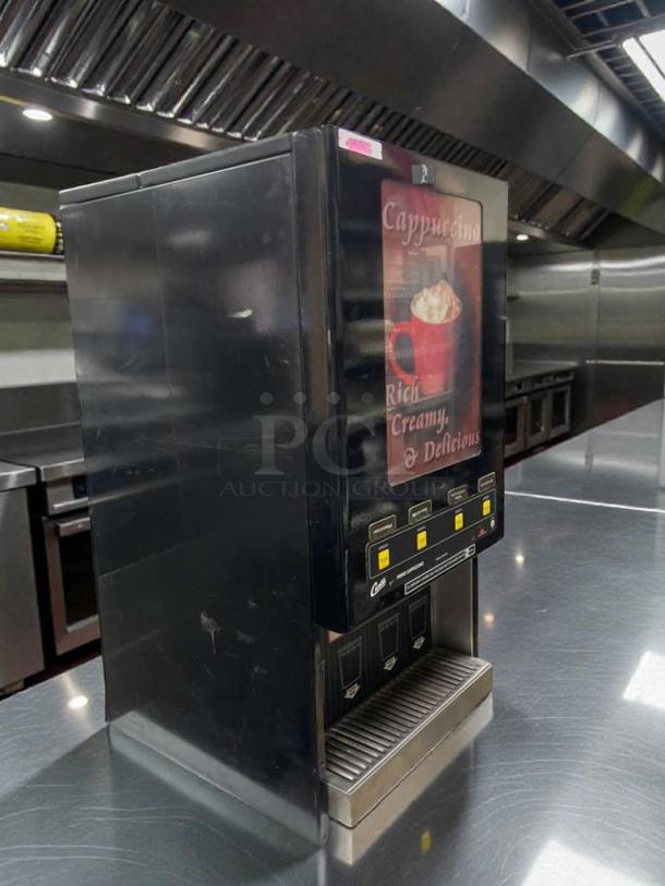 Wilbur Curtis PC-4D-10-01 cappuccino dispenser, immaculate condition, tested, 120V, single phase, rich creamy design.