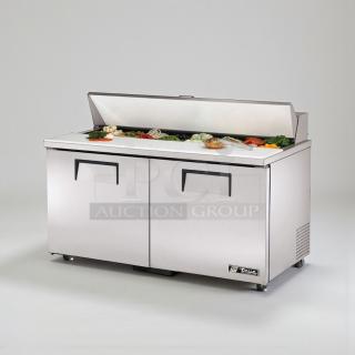 True TSSU-60-16 commercial sandwich prep refrigerator in outstanding condition, stainless steel, fully tested, 115V, single phase.
