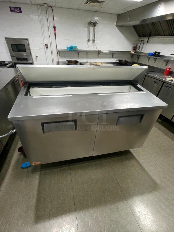 True TSSU-60-16 commercial sandwich/prep refrigerator in outstanding condition, 115V, single phase, fully tested, True Manufacturing.