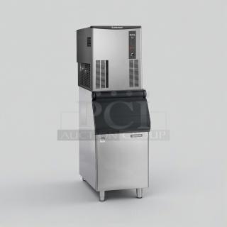 Scotsman BLMI-850A commercial ice maker, 115V, stainless steel, high-grade condition, fully tested, model SCO-L-ICE-0172.