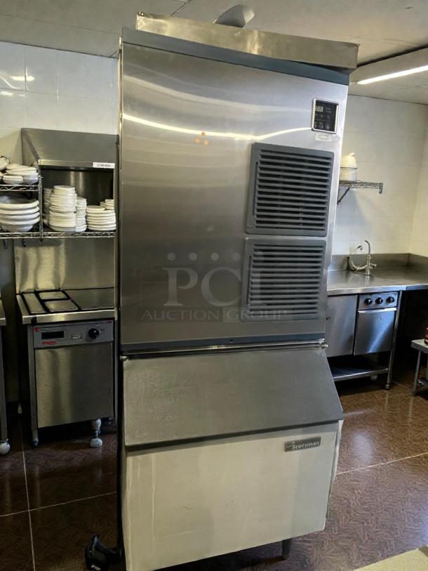 Scotsman BLMI-850A commercial ice maker in high-grade condition, 115V, single phase, fully tested and working, with Scotsman label.