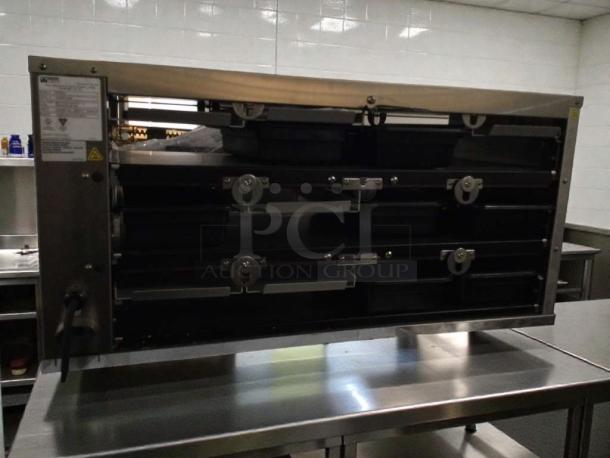 Prince Castle EHB34-2 Extended Hold Bin in high-grade condition, 208–240V, fully tested and working. Tags show model and voltage details.