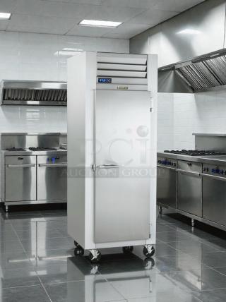 Traulsen G12010 commercial reach-in freezer in excellent condition, 115V, single phase, fully tested, on casters.