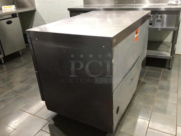 Delfield UCD4448N commercial refrigerated drawer unit, stainless steel, 115V, single-phase, excellent condition, fully tested.