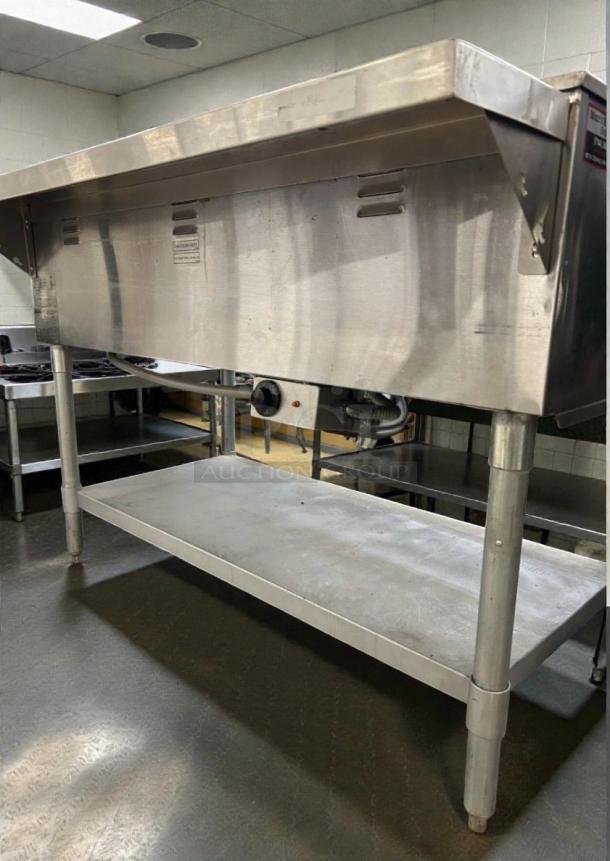 Eagle Group WT3-240 electric steam table, stainless steel, 240V, single phase, fully tested, excellent condition, USA-made.