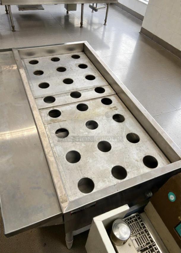 Eagle Group WT3-240 electric steam table, 240V, single phase, stainless steel, perforated covers, tested and working condition.