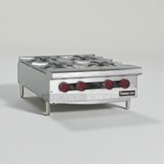 Brand new THERMA-TEK TCHP24-4L countertop hot plate with 4 burners. Immaculate condition, ideal for single-phase 208–240V.