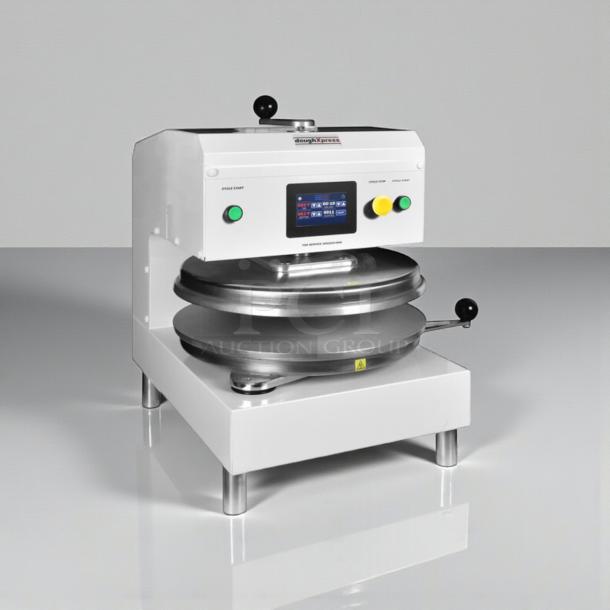 Immaculate DoughXpress D-TXE-2-18 commercial dough press, 208-240V, single phase, tested, working, USA-made.