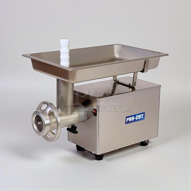 Pro-Cut KG-12FS commercial meat grinder, outstanding condition, 115V, single phase, fully tested, working, branded marking visible.