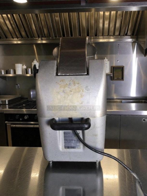 Electrolux TRS22NU commercial food processor, high-grade condition, fully tested, 115V, silver, visible power cable.