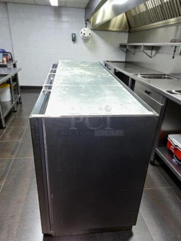 True 3-Section Back Bar Cooler, glass doors, high-grade condition, model TRU-L-BBC-3GL-0228, 115V/single phase, fully tested.