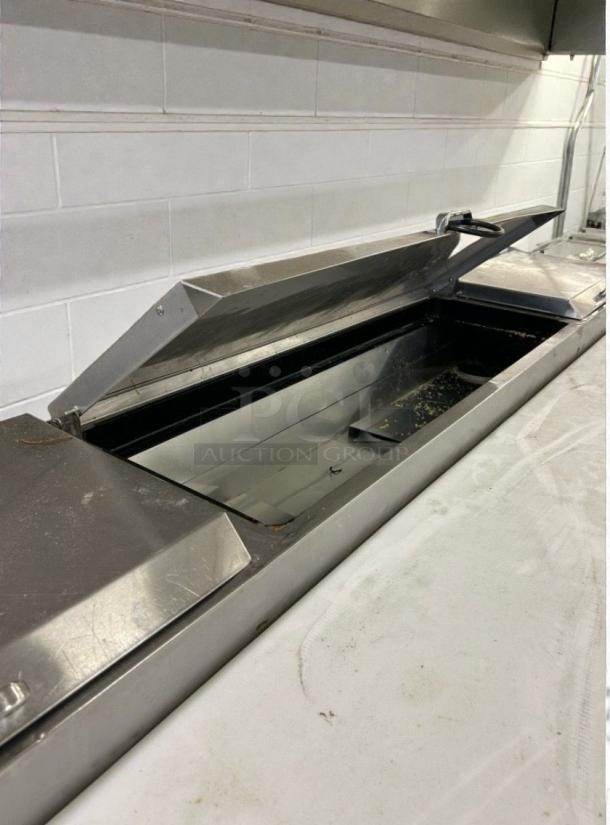 True TPP-93 refrigerated prep table, stainless steel, premium condition, fully functional, 115V single phase.