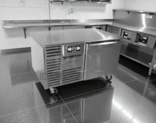 Traulsen RBC50 50 lb blast chiller, stainless steel, single phase, fully tested, swivel casters, digital controls.