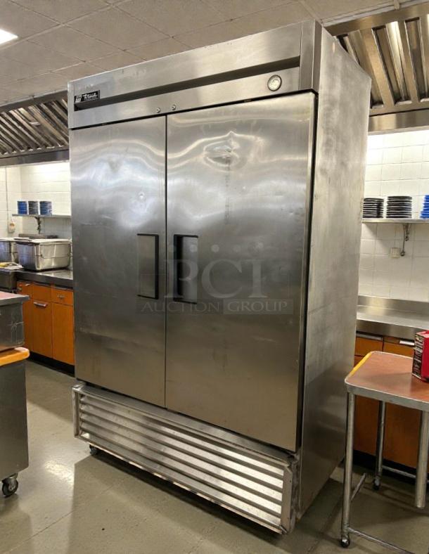 True T-49F Commercial Freezer, excellent condition, 115V, single phase, stainless steel, tested and working, by True Manufacturing.