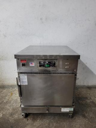 WINSTON CVAP HA4507 under-counter holding cabinet in stainless steel, features control panel, caster wheels, excellent condition.