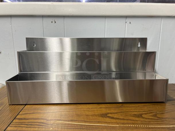 BRAND NEW Winco SPR-22D Speed Rail Double, stainless steel, wall-mounted, dual-tier design, model SPR-22D.