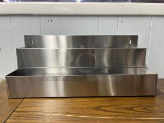 BRAND NEW Winco SPR-22D Speed Rail Double, stainless steel, wall-mounted, dual-tier design, model SPR-22D.