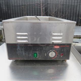Hatco HW-32 food warmer, 120V, stainless steel, 14.5x29.5x10 in, with control panel and power switch; used condition.