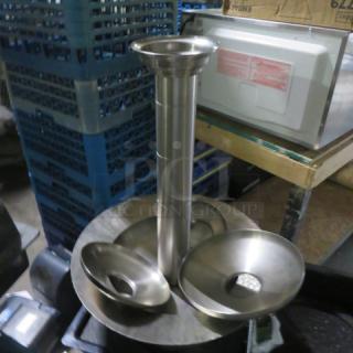 Commercial stainless steel 3-tier chocolate fountain, 115V, 1500W. Excellent condition, ideal for events.