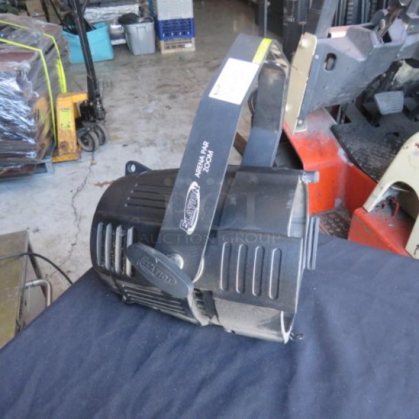 Elation Arena Par Zoom LED stage light in used condition, featuring adjustable zoom and 100-240V compatibility.