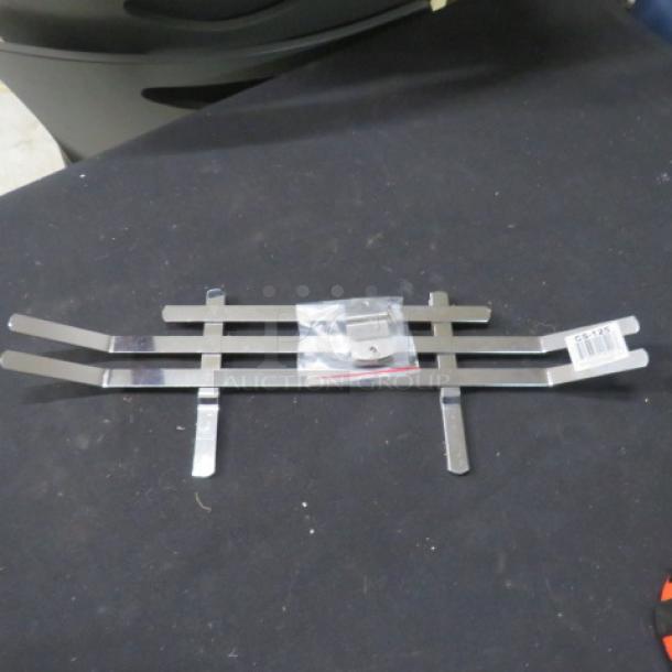 NEW American Metalcraft stainless steel menu holder, model CS-125. Includes mounting hardware. Pristine condition.