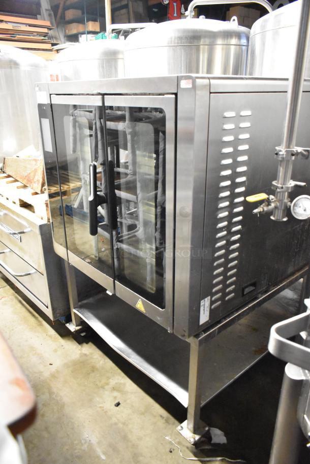 2020 Alto Shaam VMC-F4E full-size Vector multi-cook oven, stainless steel, electric, on stand with casters, 208-240V, 1 phase.