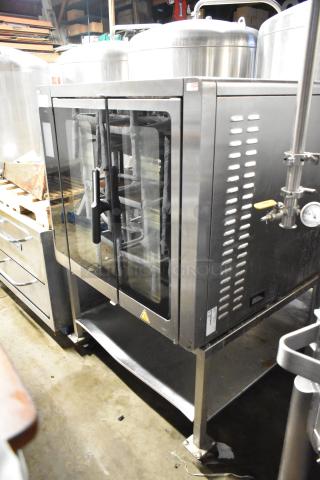 2020 Alto Shaam VMC-F4E full-size Vector multi-cook oven, stainless steel, electric, on stand with casters, 208-240V, 1 phase.