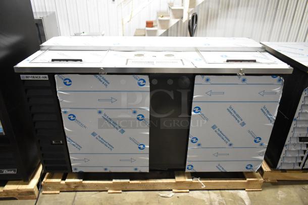 Brand new Beverage Air DD68HC-1-C-B kegerator, metal finish, dual tap. Scratch and dent condition, 115V, 1 phase.