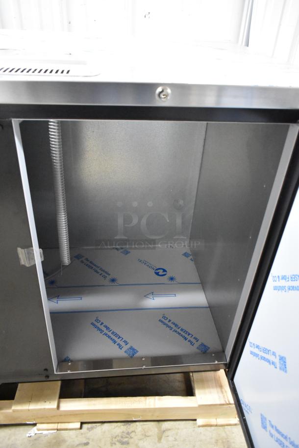 Brand new Beverage Air DD68HC-1-B-016 kegerator interior. Scratch and dent condition. Double tap, 115V, 1 Phase.