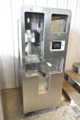 JBT 2ND-GEN-MFJ-HE commercial citrus juicer, stainless steel, floor model, on casters, 120V, 1 phase, excellent condition.