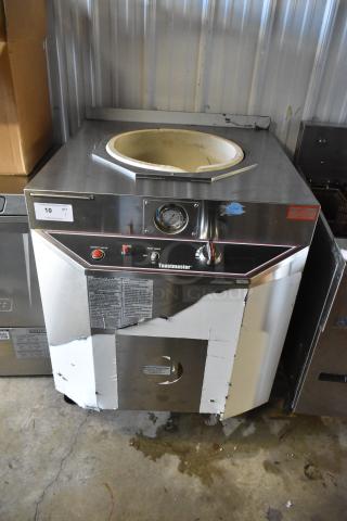 Toastmaster TCT-1627 R Stainless Steel Commercial Floor Style Natural Gas Powered Tandoor Oven on Commercial Casters. 85,500 BTU. - Item #1227838