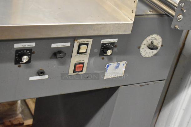 Beseler Metal Commercial Countertop Heat Sealer, 115 volts, 1 phase, features control knobs and power switch, industrial use.