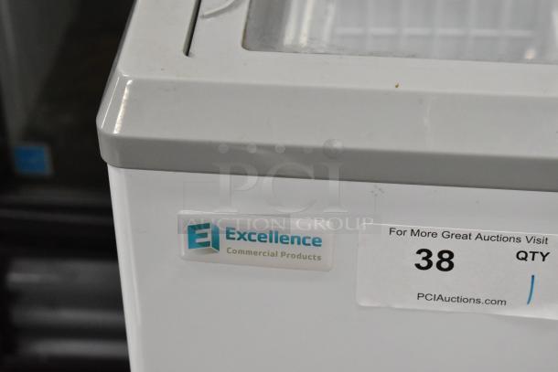 Excellence VBN-4 commercial chest freezer with poly coated baskets, on casters. Minor wear. 115V, 1 phase.