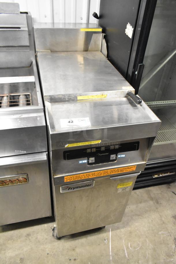 2016 Frymaster FE155CSE stainless steel electric rethermalizer, commercial floor style, on casters, 208V, 1 phase.