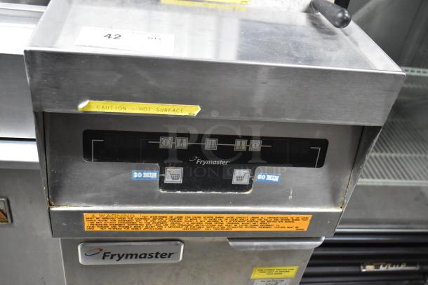 2016 Frymaster FE155CSE stainless steel rethermalizer on casters, electric, 208V, caution labels, control panel.