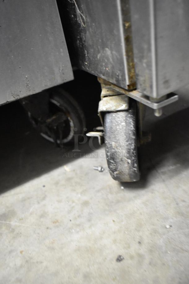 2016 Frymaster FE155CSE electric rethermalizer, visible caster, stainless steel, commercial use, 208V, 1 phase.